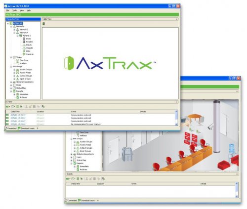 Software Rosslare configurare control acces AxTraxNG
