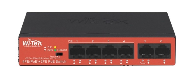 Poza cu Switch 4 porturi PoE si 2 porturi Uplink