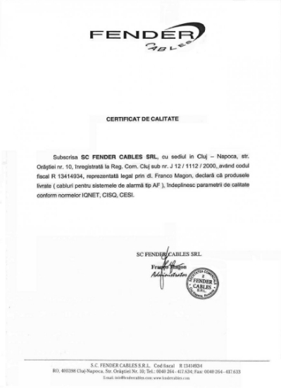 Poza cu Cablu 2 fire  x 0,22 mm² + ecran BC 2