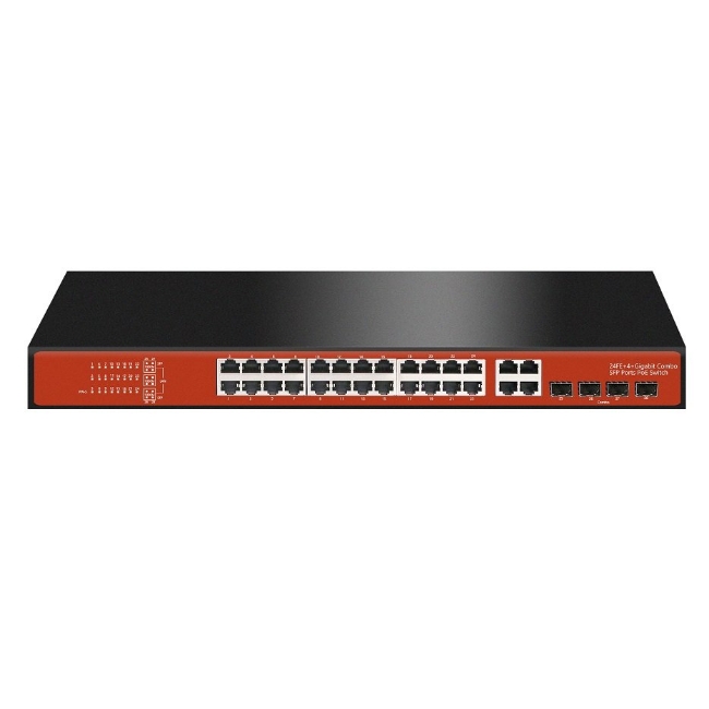 Poza cu Switch PoE 24 porturi cu L2 management