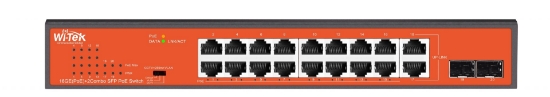 Poza cu Switch PoE 16 porturi Gigabit