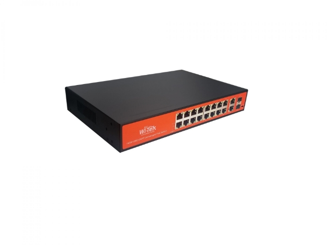 Poza cu Switch PoE 16 porturi Gigabit