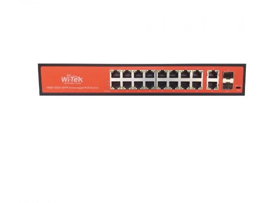 Poza cu Switch PoE 16 porturi Gigabit