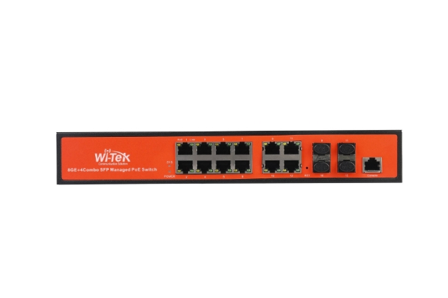 Poza cu Switch PoE 8 porturi cu L2 management