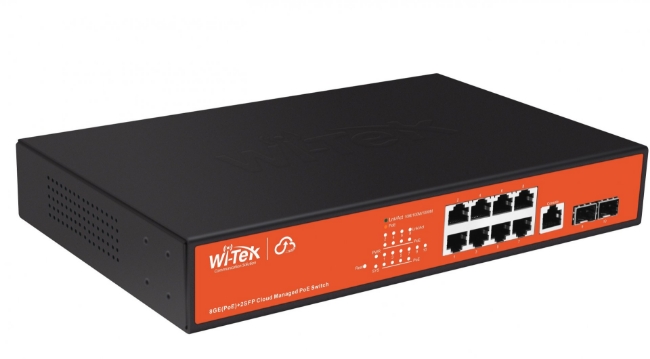 Poza cu Switch PoE 8 porturi Gigabit cu management prin cloud