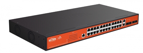 Poza cu Switch PoE 24 porturi Gigabit cu management prin cloud