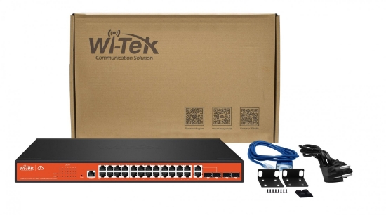 Poza cu Switch PoE 24 porturi Gigabit cu management prin cloud