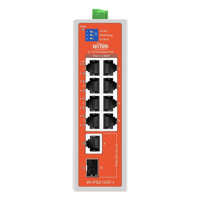 Poza cu Switch PoE 8 porturi tip industrial