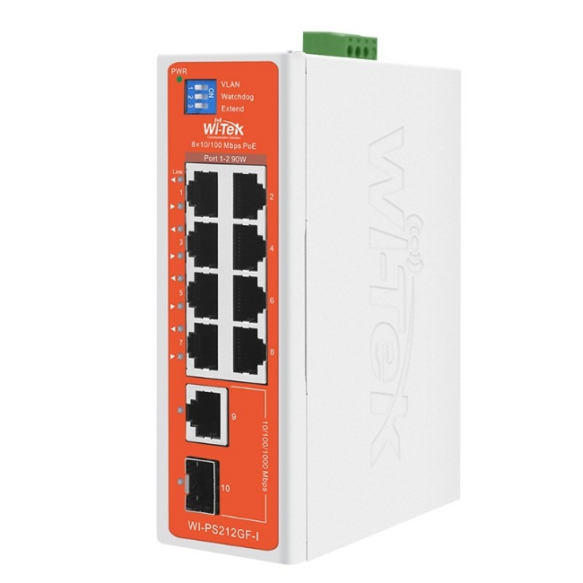 Poza cu Switch PoE 8 porturi tip industrial