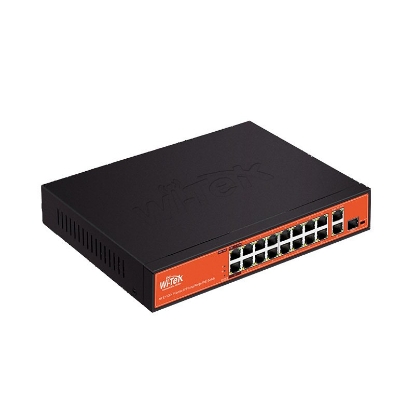 Switch PoE 16 porturi montabil in rack