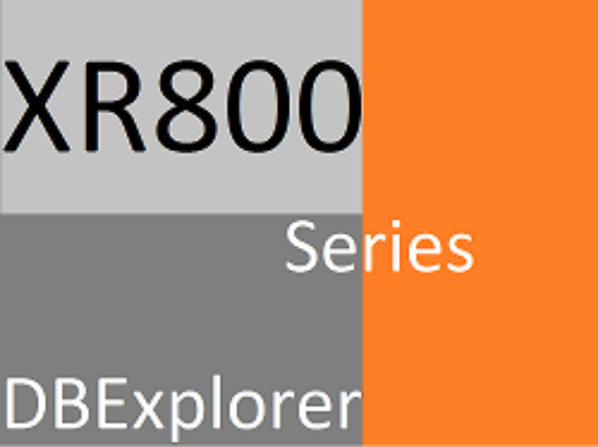 Poza cu AMC| DBExplorer pentru seria XR800