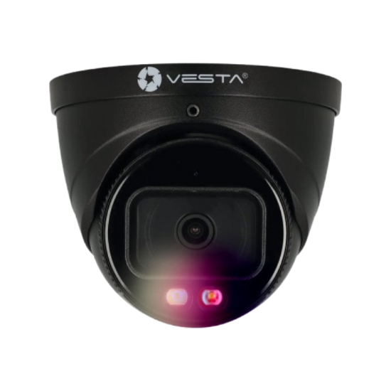 Poza cu Camera IP dome neagra VESTA de exterior 5MP@25fps