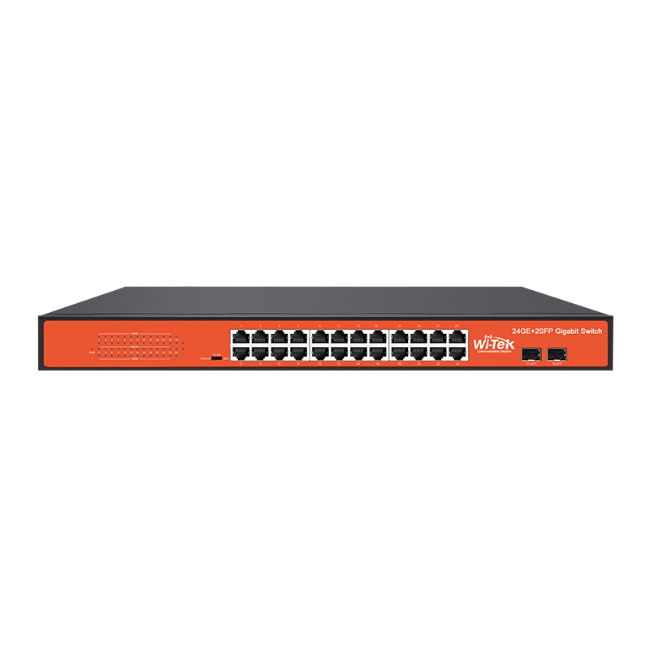Poza cu Switch 24 porturi Gigabit montabil in rack