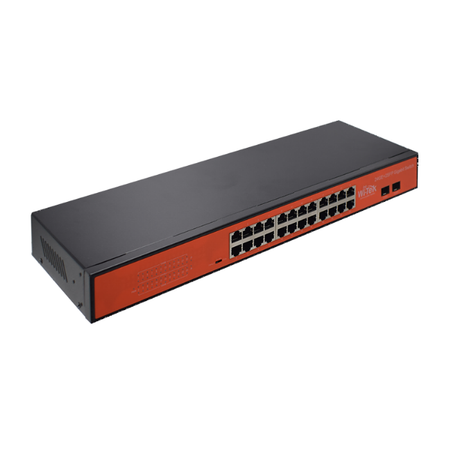 Poza cu Switch 24 porturi Gigabit montabil in rack