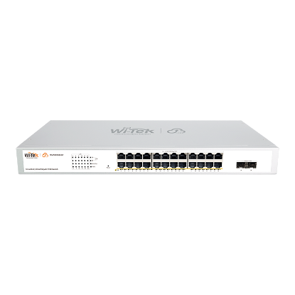 Poza cu Switch PoE 24 porturi Gigabit montabil in rack