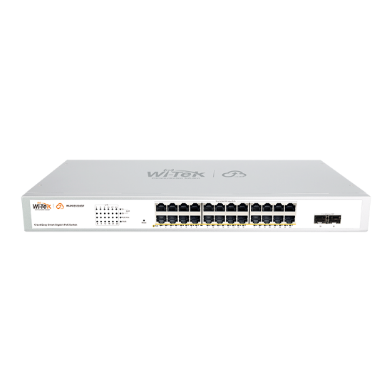 Poza cu Switch PoE 24 porturi Gigabit montabil in rack