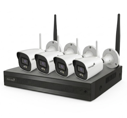Poza cu Kit Supraveghere Wireless: 4 camere IP 4MP și NVR 4 canale, conectare automată prin Wi-Fi